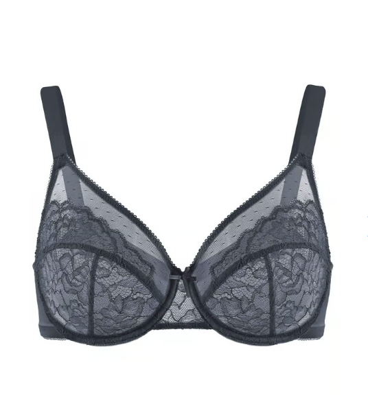 Full Coverage Lace Minimizer Bra - Petal