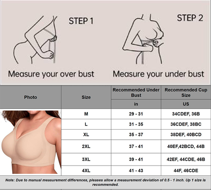 Comfortable Wireless Full Coverage Jelly Smoothing Bra